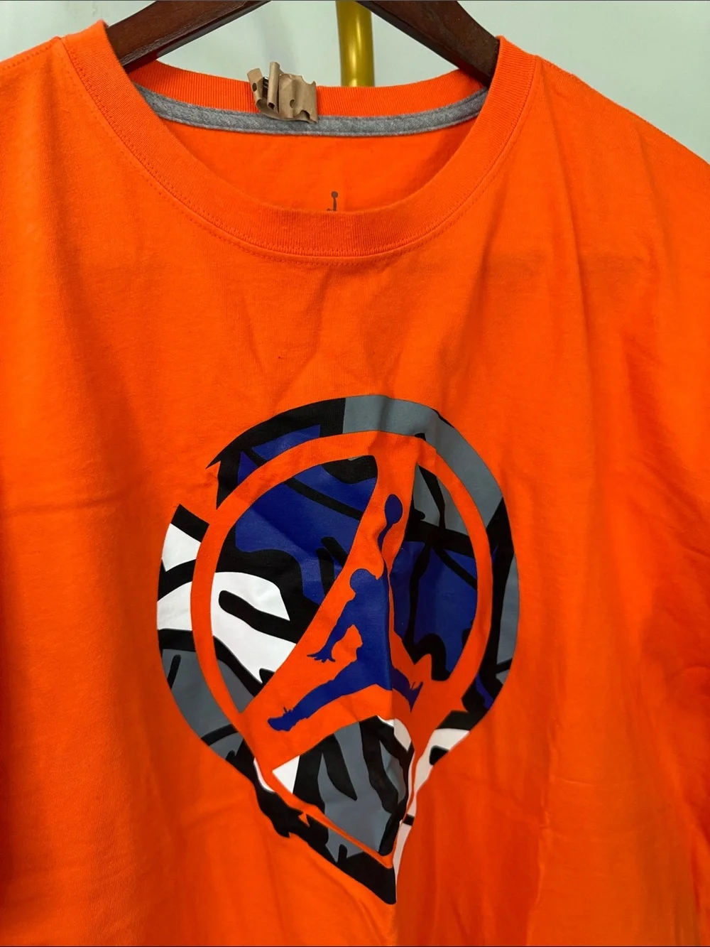 Nike Jordan retro 8 wheeler Orange vintage Multicolor Emblem EUC XXL